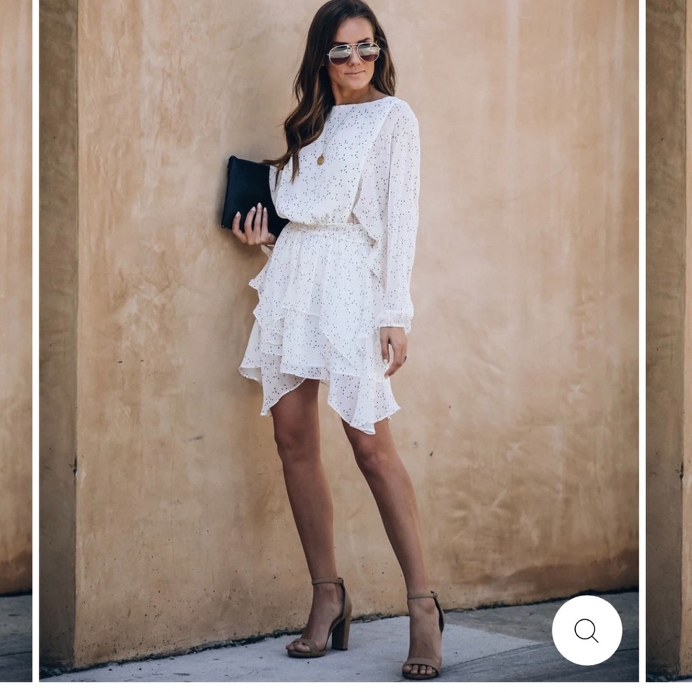 Long sleeve light summer dress